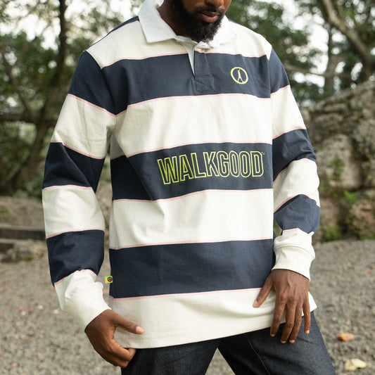RUGBY NAVY STRIPES BUTTON-UP
